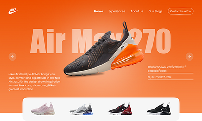 Nike Website Redesign animation branding graphic design logo nike redesign nike redesigned website ui ui website redesign ui