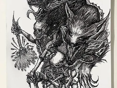Hyodas Pack blackwork graphic design tattoo