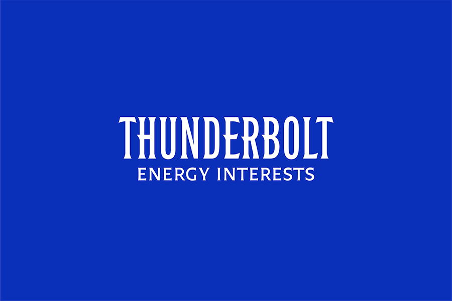 Thunderbolt Logo Design animation badge bolt brand identity branding creative custom icon custom typography fort worth graphic design logo logo design modern monogram oil and gas sharp strong font texas ui vector