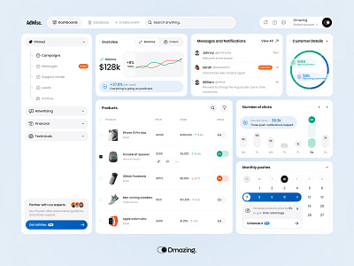 AdWise: Your AI Marketing Guru 🧙‍♂️ adwise ai dashboard dashboarddesign datadrivenmarketing design googleanalytics marketingagancy marketinganaytics marketingautomation marketingdashboard marketingtools minimalistdesign techtrends ui ux