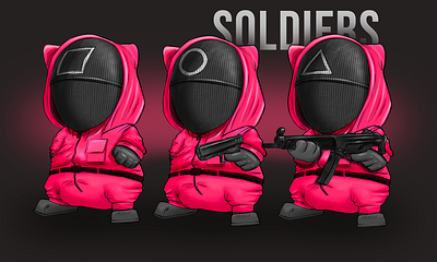 SQUID GAME / HAMIK NFT branding character design graphic design illustration nft