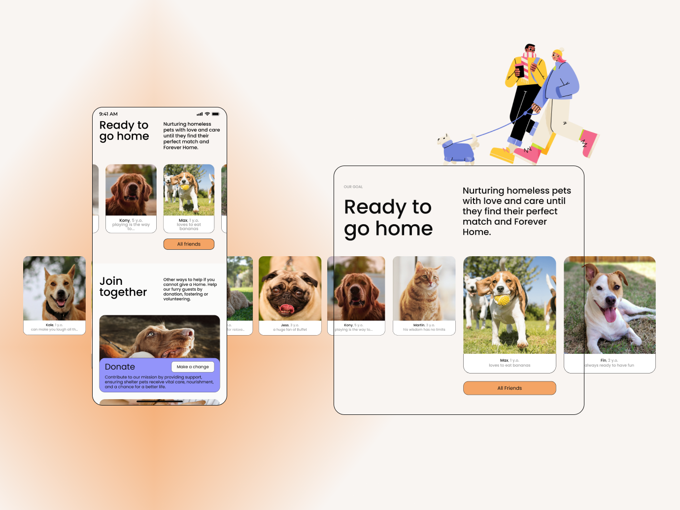 Pet shelter multipage redesign website app appdesign application branding graphic design logo mobile website motion graphics multipage pet pet shelter redesign typography ui user experience ux uxui webdesign website website redesign