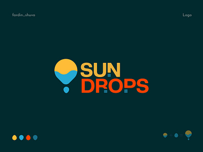 Sun Drops branding colorful design drop graphic design illustration logo sun sundrops vector waterdrop