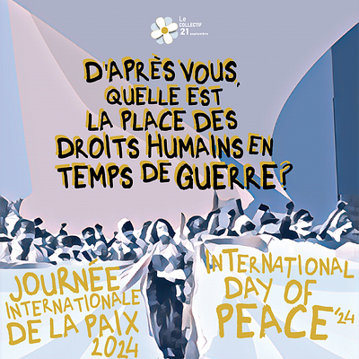 Journée internationale de la paix 2024 affiche branding communication design designer graphic design illustration image logo poster streetart