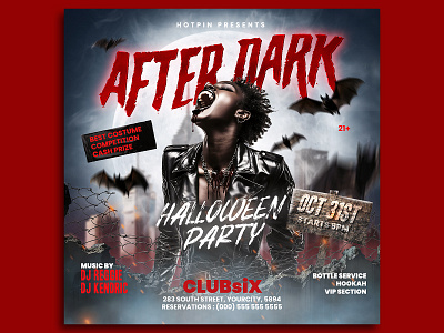 Halloween Flyer Template poster