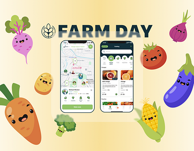 Farm Day - E-commerce Marketplace mobile application product design ui ux