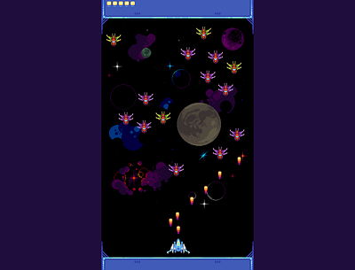 Cosmic Birds VII: The red galaxy battle 2d art design game art game asset pixel animation pixel art sprite