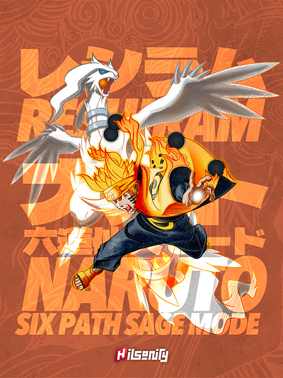 Pokeruto: Narto & Reshiram artwork comic crossover fanart illustration naruto pokemon pokeruto reshiram