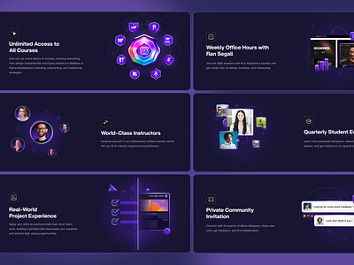 Flux Academy – Web flux illustration purple slides ui uiux web web design website