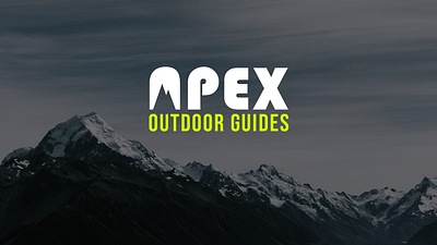 Apex Outdoor Guides Logo Concept graphic design logo