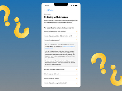 Daily UI Challenge #092 - FAQ daily ui 92 daily ui challenge faq frequently asked questions mobile app