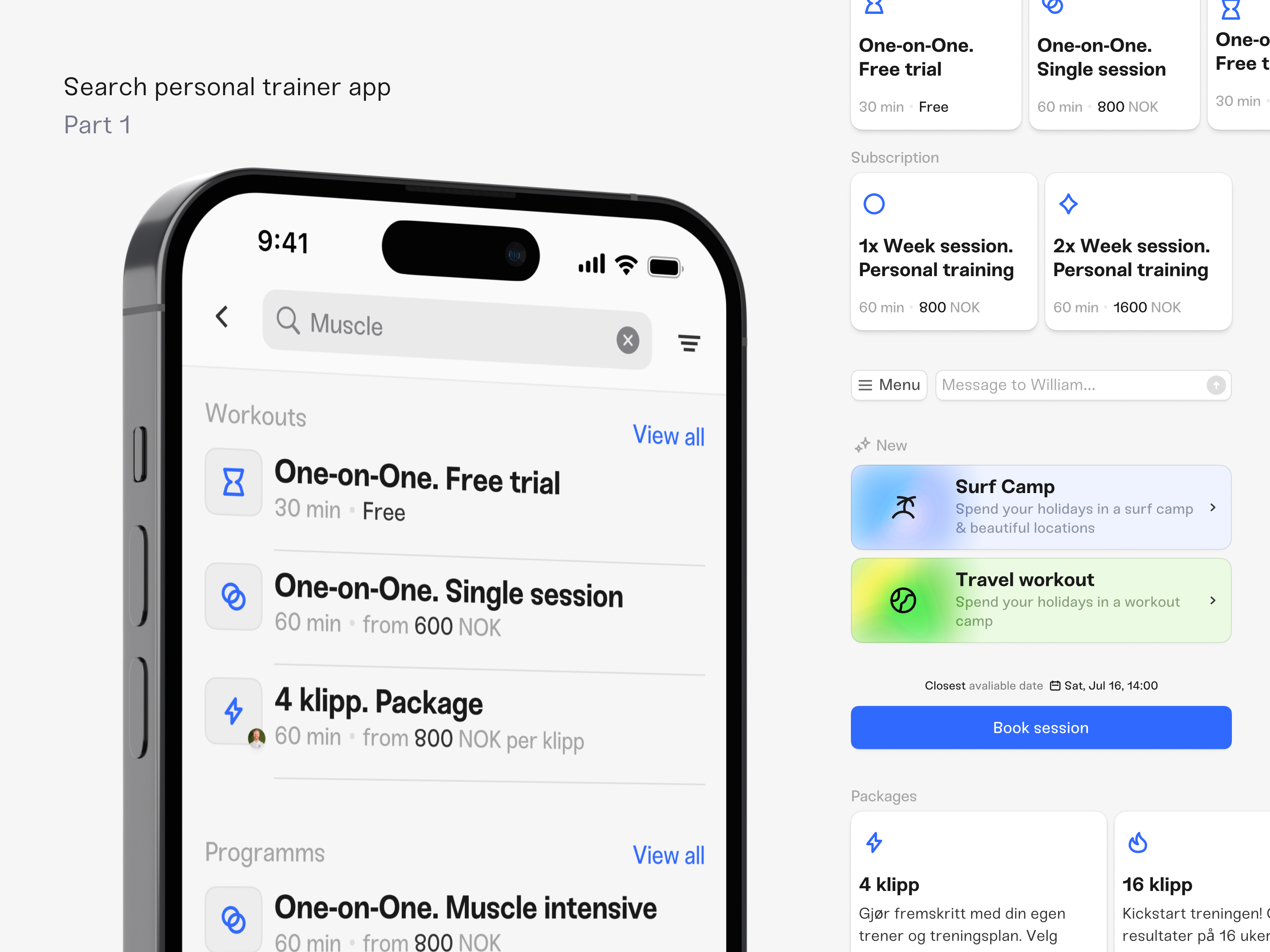 Search personal trainer app. Case study pt.1 app case study chat coach coach app design audit icon design interface persona research search sport app trainer training ui user flow ux wealth workout app