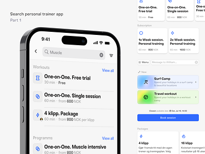 Search personal trainer app. Case study pt.1 app case study chat coach coach app design audit icon design interface persona research search sport app trainer training ui user flow ux wealth workout app