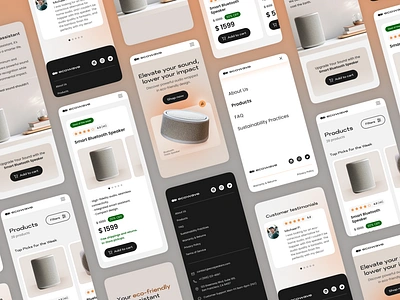 E-commerce Mobile UI Design for Eco-friendly Products ui