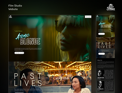 Film Studios Website - Key Stone Productions design figma film film studio landing landing page movie studio ui ux web design webdesign