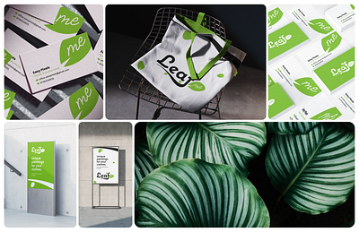 Leaf.me branding branding eco graphic design green identity logo natural