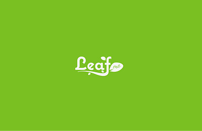 Leaf.me logo branding eco green identity logo natural