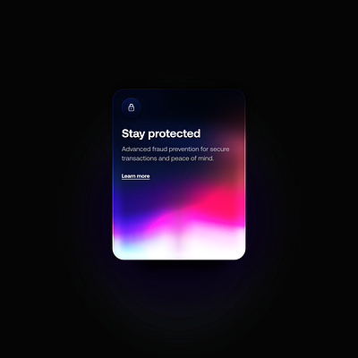 Wave Glowing Gradient Effect Card design features section glow light glowing gradient hover typography ui ux website card