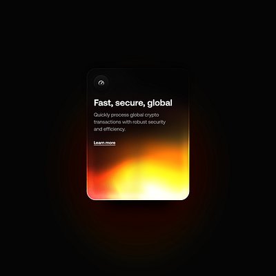 Flame Glowing Gradient Effect Card crypto flame glow glowing gradient icons product typography ui card web card web3