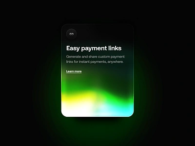 Emerald Glowing Gradient Effect Card agency card crypto glow glowing gradient graphic design product ui web web design web3