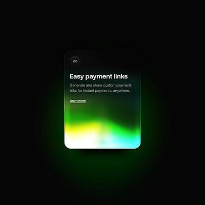 Emerald Glowing Gradient Effect Card agency card crypto glow glowing gradient graphic design product ui web web design web3