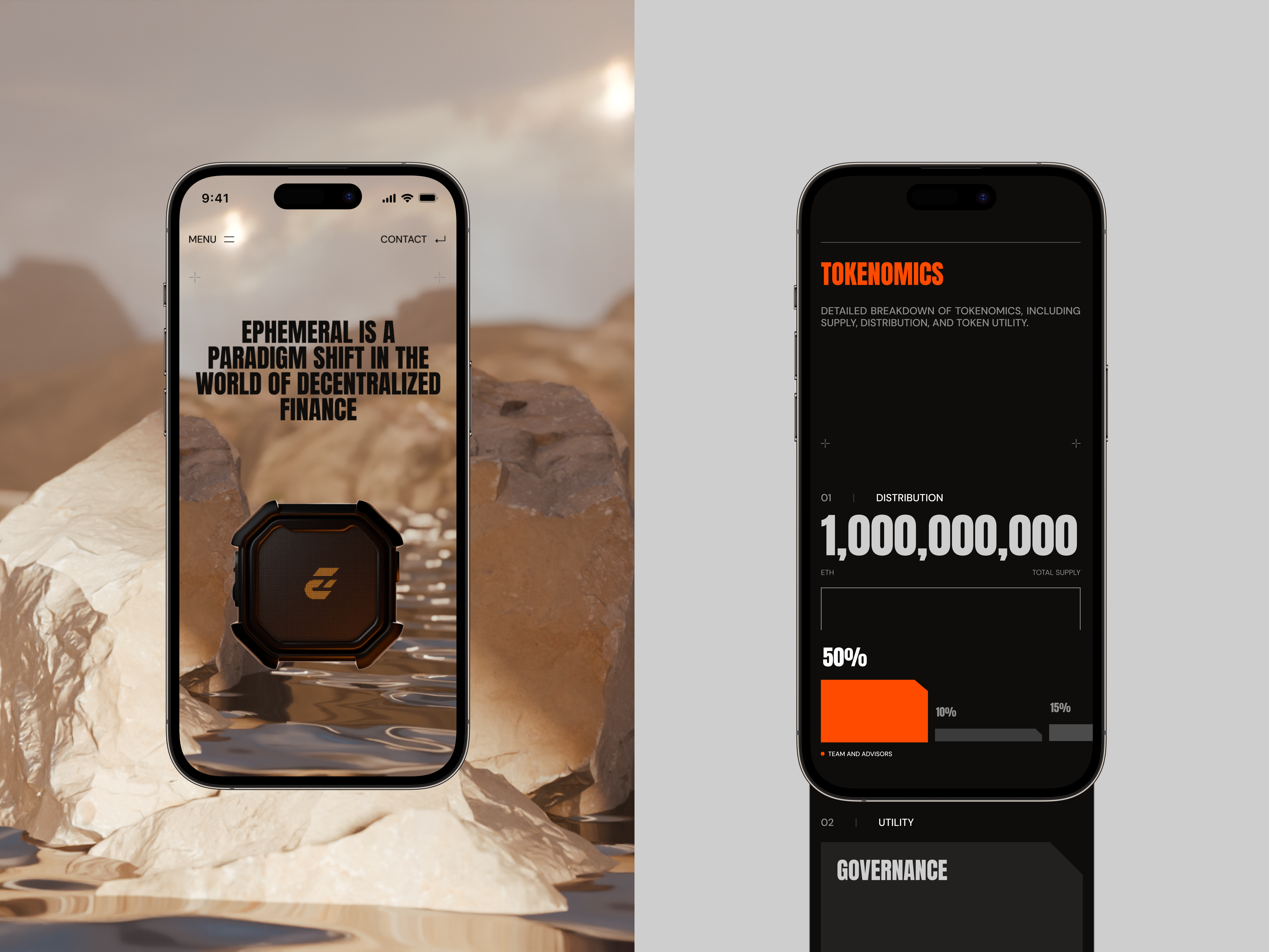 Example of Web3 Token Presale & D App Design