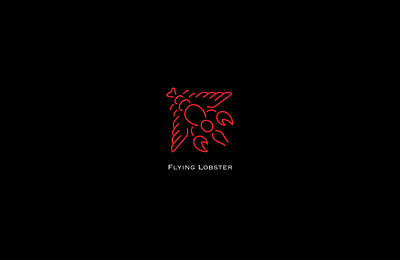 Logo Design - Flying Lobster brand identity branding design flat graphic design icon illustration illustrator logo minimal poster design ui vector visual identity website