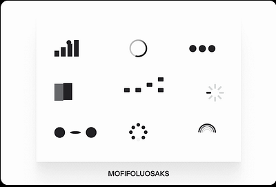 Loaders animation motion graphics ui uxdesign