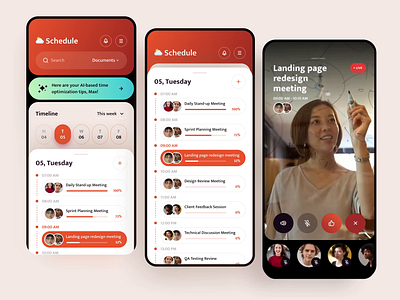 Concept for a Calendar for meetings agenda app app design calendar design meeting meetings product product page ui uidesign uxdesign