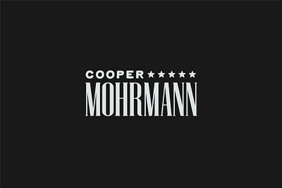 Cooper Mohrmann Logo Design america americana black and white bold brand identity branding classic country music illustration logo logo design music powerful sharp stars strong texas texas country type design typography