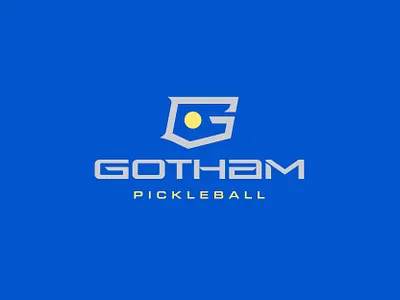 Gotham Pickleball Logo Design batman brand design branding clean custom typography g logo logo logo design modern monogram new york new york city pickleball sharp sleek streamlined type design typeface vector vibrant