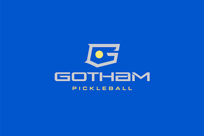 Gotham Pickleball Logo Design batman brand design branding clean custom typography g logo logo logo design modern monogram new york new york city pickleball sharp sleek streamlined type design typeface vector vibrant