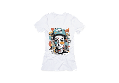 Vintage T-shirt design: Retro graffiti Art