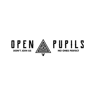 open pupils blend in branding eye logo graphic design logo logo design pyramid streetwear logo urban streetwear