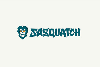 Sasquatch Waste Logo Design bigfoot blocky blue bold brand design brand guidelines branding creative custom letter cut paper hand drawn identity logo logo design mascot mascot design sasquatch sunglasses type design typography