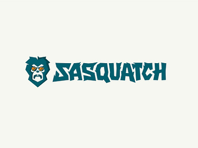 Sasquatch Waste Logo Design bigfoot blocky blue bold brand design brand guidelines branding creative custom letter cut paper hand drawn identity logo logo design mascot mascot design sasquatch sunglasses type design typography