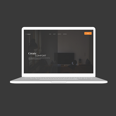 Dark theme Rental Homepage animation branding graphic design ui uidesign uxdesign uiux
