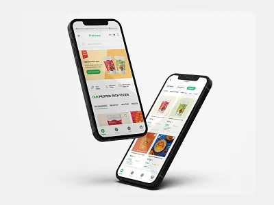 Healthy Snacks App app healthy snacks ui ui design visuals