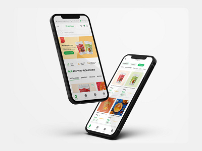 Healthy Snacks App app healthy snacks ui ui design visuals