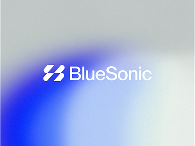 BlueSonic Logo Design geometric logo innovative logo lettermark b minimalist logo saas logo speed logo tech logo