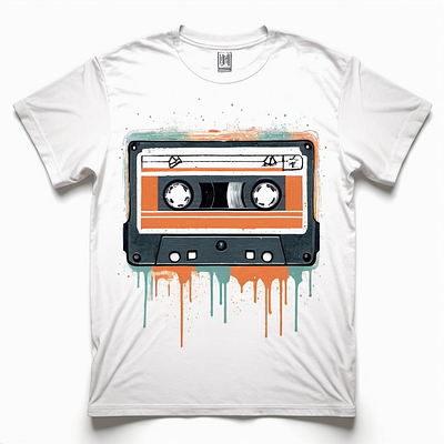 T-shirt design: Vintage Cassette Tape