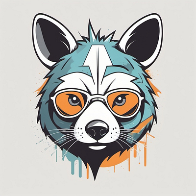 T-shirt Design: Vintage Graffiti Mascot