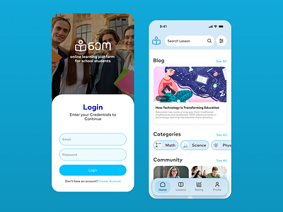 online learning platform for students - Neo design ui ux