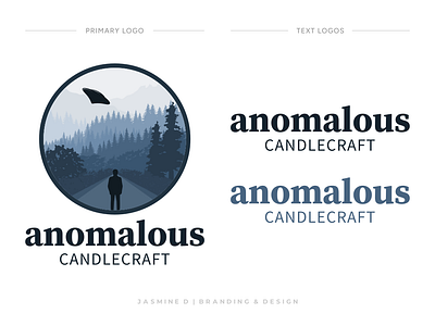 Anomalous Candlecraft Logo Design & Brand Style Guide brand identity branding design graphic design illustration logo typography vector