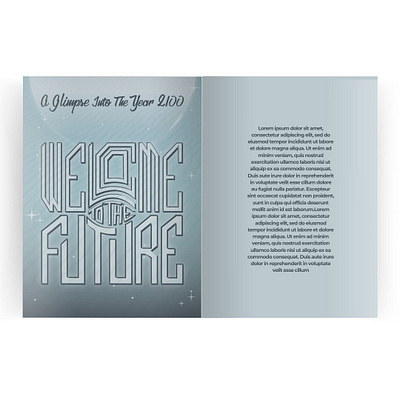 Lettering piece for a magazine headline: Welcome to the future graphic design hand lettering lettering magazine design retro lettering