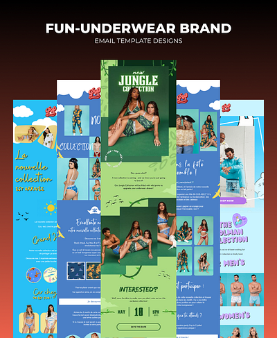 Email Designs for Fun-Underwear Brand newsletter