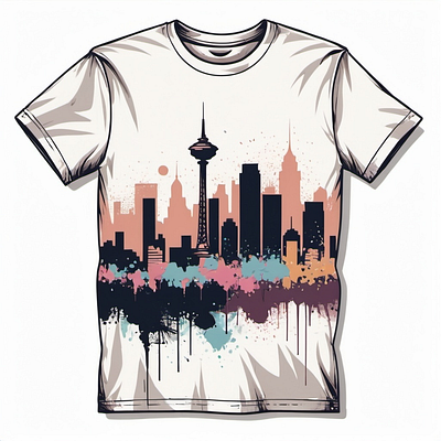 Vintage Urban street T-shirt Illustration