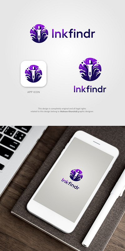 Inkfindr Logo Design coreldraw graphic design logo