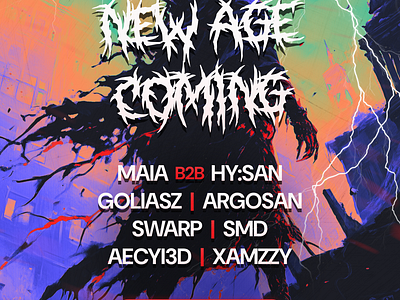 HIGHER DESIRE — NEW AGE COMING ai branding flyer graphic design logo poster rave