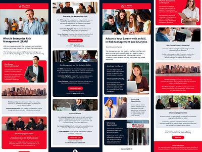 St. John's University - Email Flow Design email design email flow graphic design